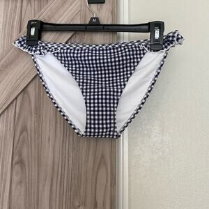 NWOT Aerie Gingham print swim bottom ruffle